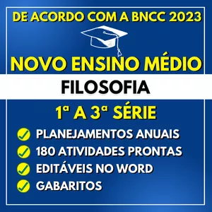 Imagem de capa para o Curso online FILOSOFIA - Planejamentos e Atividades - Novo Ensino Médio 2023