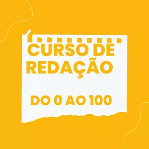 Imagem de capa para o Curso online Redação para concursos  do 0 ao 100!