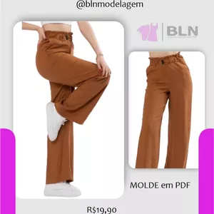 Imagem de capa para o Ebook CALÇA WIDE CÓS FRANZIDO