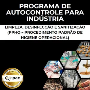 Imagem de capa para o Ebook Programa de Autocontrole (PAC) de Limpeza e Desinfecção Sanitização (PPHO – Procedimento Padrão de Higiene Operacional)