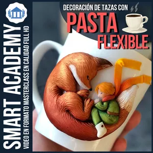 Imagen de portada para Curso online Decoración de Tazas con Pasta Flexible