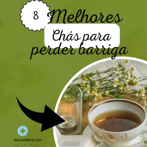 Imagem de capa para o Ebook 8 Melhores Chás Para Perder Barriga