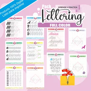 Imagen de portada para Ebook Aprende Lettering Principiante - eBooks para imprimir