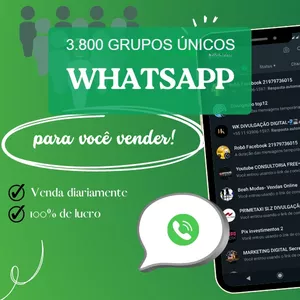 Super pacote 3.800 grupos Whatsapp zap válidos, únicos a-Z