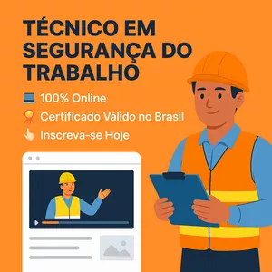 Imagem de capa para o Curso online Curso Técnico em Segurança do Trabalho