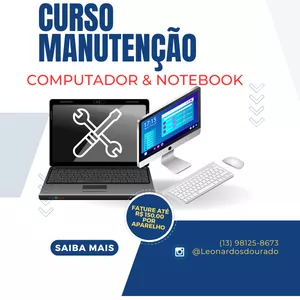 Imagem de capa para o Curso online Como ganhar uma renda extra FORMATANDO COMPUTADOR &amp; NOTEBOOK