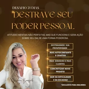 Imagem de capa para o Curso online DESTRAVE SEU PODER PESSOAL - Desafio 21 dias.