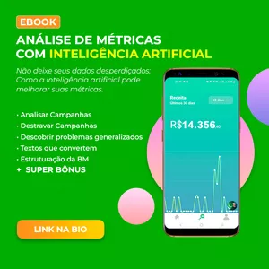 Imagem de capa para o Ebook Análise de Métricas com Inteligência Artificial- ChatGPT