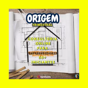 Imagem de capa para o Curso online ORIGEM - Consultoria (trimestral) online para Empreendedores 50+ Iniciantes