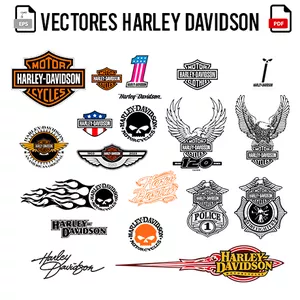 Cover image for Online course Pack Vectores HARLEY DAVIDSON - EPS y PDF
