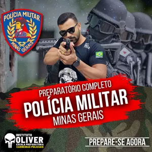 Imagem do curso 👮‍♂️ POLÍCIA MILITAR de Minas Gerais  👮‍♂️ PM-MG - Instituto Óliver 
