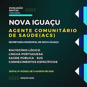 Imagem de capa para o Ebook APOSTILA - SMS - NOVA IGUAÇU - AGENTE COMUNITÁRIO DE SAÚDE (ACS)