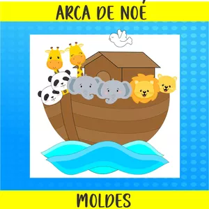 Imagem de capa para o Ebook Moldes Arca de Noé