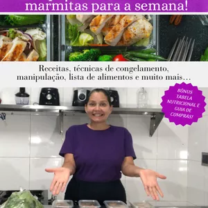 Imagem de capa para o Ebook Guia de Marmitas Low Carb.