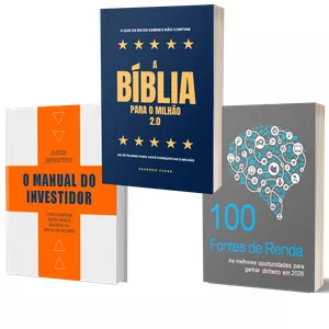 Imagem de capa para o Ebook A BÍBLIA PARA O MILHÃO 2.0 + O MANUAL DO INVESTIDOR + 100 FONTES DE RENDA