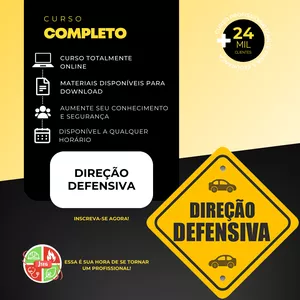 Imagem de capa para o Curso online Direção Defensiva (Vídeos e Slides)
