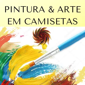 Imagem de capa para o Curso online Pintura e arte em camisetas