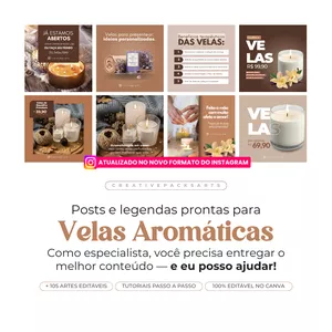 Imagem de capa para o Curso online PACK PARA VELAS AROMÁTICAS