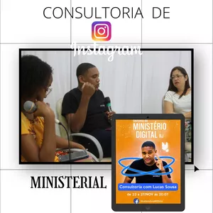 Imagem de capa para o Curso online CONSULTORIA DE INSTAGRAM MINISTERIAL
