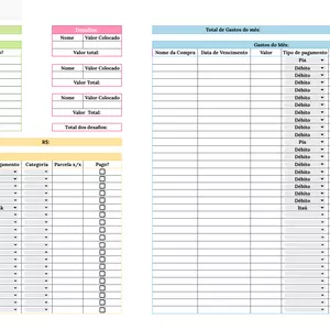 Imagem de capa para o Ebook Planilha Financeira (colorida)
