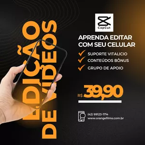 Imagem de capa para o Curso online Aprenda a Editar com Celular - Capcut