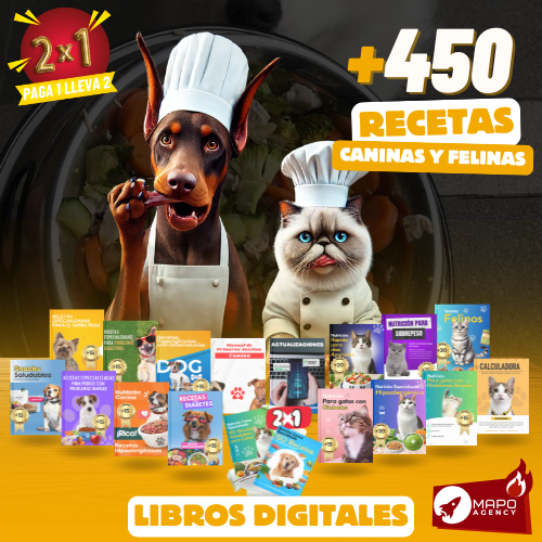 <p>+450 Recetas Saludables Para Perros y Gatos - EBOOK</p>
