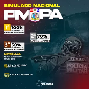 Imagem de capa para o Curso online 01 SIMULADO - PMPA