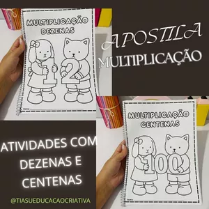 Imagem de capa para o Ebook APOSTILAS DE MULTIPLICAÇÃO - DEZENA E CENTENA