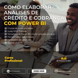 Imagem de capa para o Curso online Como Elaborar Análises de Crédito e Cobrança com Power BI