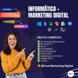 Imagem do curso Pacote Informática + Marketing Digital
