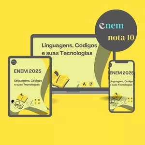 Imagem de capa para o Ebook ENEM 2025 - Linguagens, Códigos e Suas Tecnologias