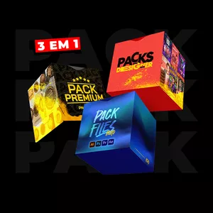 Imagem de capa para o Ebook 3 Packs em 1 - Hero, Premium e Pack Designer