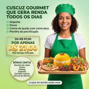 Imagem de capa para o Ebook Cuscuz Gourmet - Receitas Lucrativas