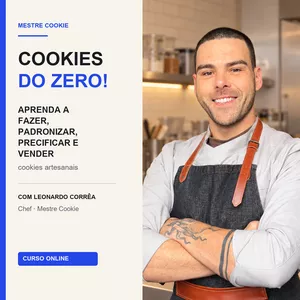 Imagem do curso COOKIES DO ZERO! - APRENDA A TRANSFORMAR COOKIES FEITOS NA SUA CASA EM RENDA!