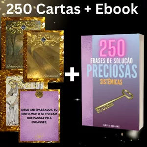 Imagem do curso 250 CARTAS PRECIOSAS  SISTÊMICAS FRASES DE SOLUÇÃO + EBOOK PARA ATENDIMENTOS DE TERAPIA SISTÊMICA  