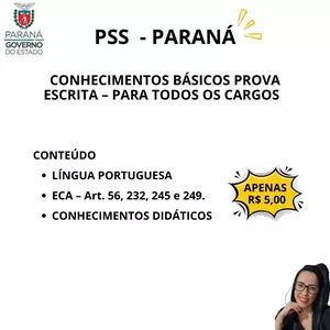 Imagem de capa para o Ebook PSS PR 2024 CONHECIMENTOS BÁSICOS PARA TODOS OS CARGOS