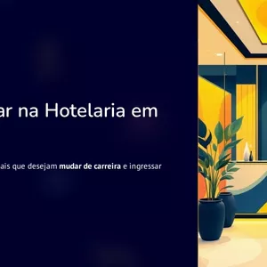 Imagem de capa para o Ebook Como Iniciar na Hotelaria em 5 passos