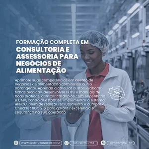 Curso Formação em Consultoria e Assessoria para Negócios de Alimentação