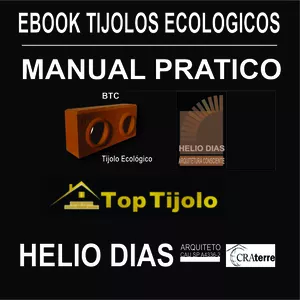 Imagem de capa para o Ebook e-BookTijolos Ecológicos Manual Pratico