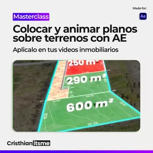 Imagen de portada para Curso online Masterclass: Cómo Crear Animaciones de Planos sobre Terrenos para Videos Inmobiliarios desde cero