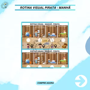 Imagem de capa para o Ebook ROTINA VISUAL PIRATA - MANHÃ 