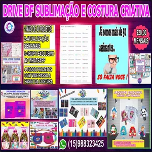 Imagem de capa para o Curso online DRIVE DF SUBLIMAÇÃO E COSTURA CRIATIVA  ASSINANTES
