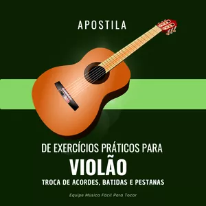 Imagem de capa para o Ebook Apostila de Exercícios Práticos Para Violão