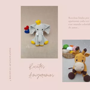 Imagem de capa para o Ebook 4 Receitas que você precisa ter pra começar com Amigurumi 