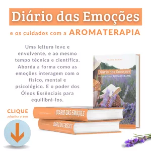 Imagem de capa para o Ebook Diário das Emoções e os cuidados com a Aromaterapia