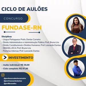Imagem de capa para o Curso online CICLO DE AULÕES - Fundase/RN