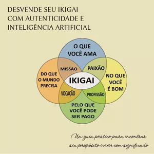 Imagem de capa para o Ebook Desvende Seu Ikigai com Autenticidade e Inteligência Artificial
