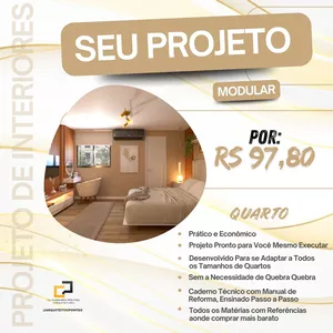 Imagem de capa para o Ebook PROJETO MODULAR DE INTERIORES
