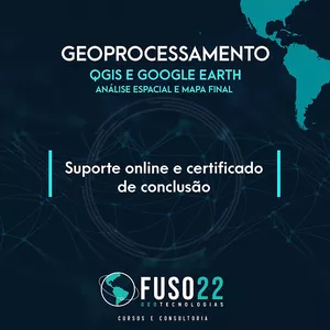 Imagem do curso GEOPROCESSAMENTO - QGIS e Google Earth