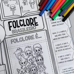 Imagem de capa para o Ebook Lapbook Folclórico